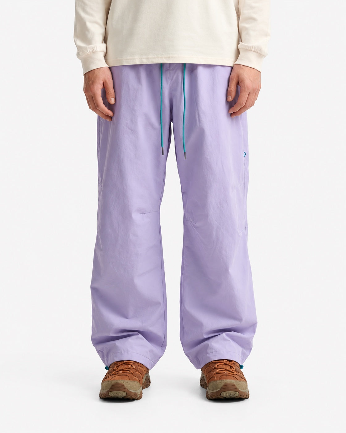 Lightweight Water-Resistant Curved-Leg Baggy Hiking Pants