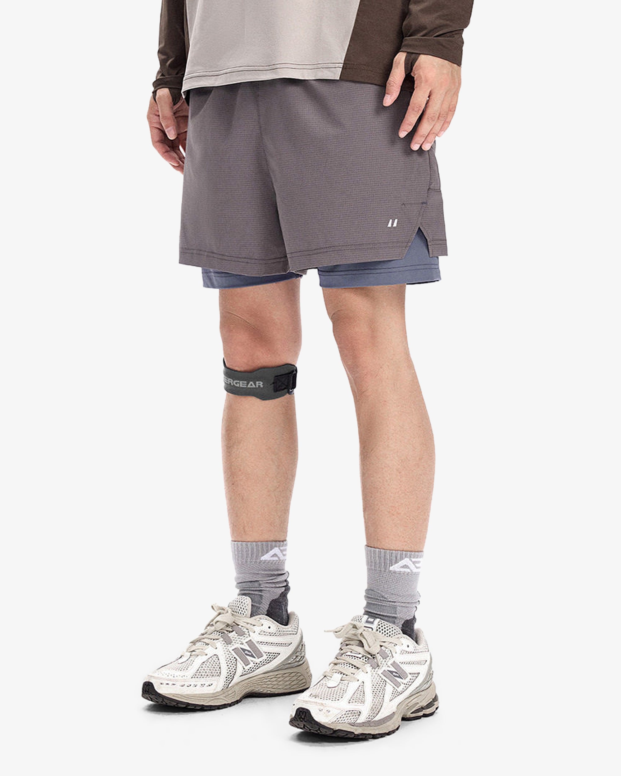 Two Layer Perforated Running Shorts
