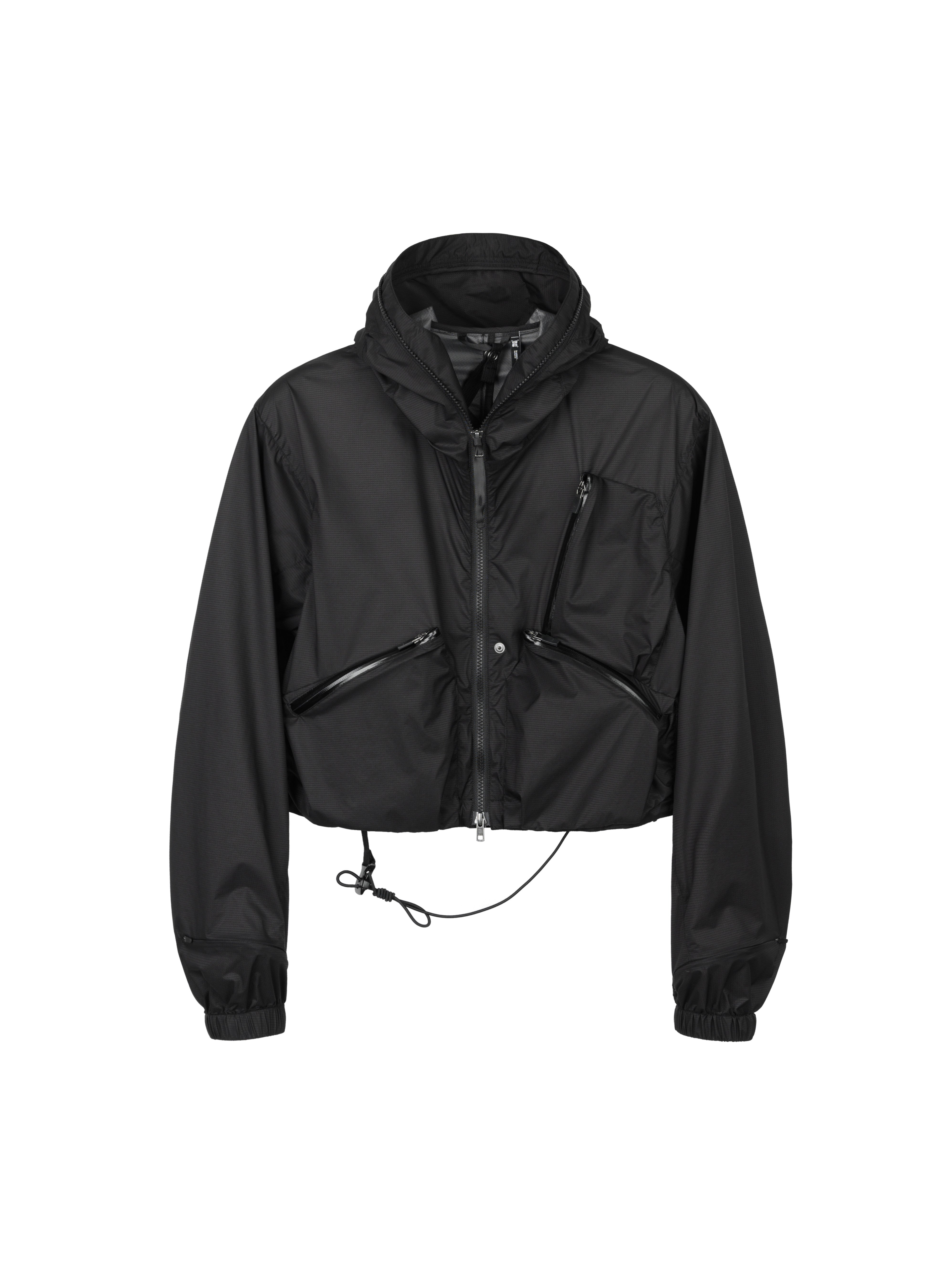 "Mixing" Hooded Short Jacket Sun Protection Skin Clothing Lightweight Water-Repellent Breathable J43S "Erosion Gear"