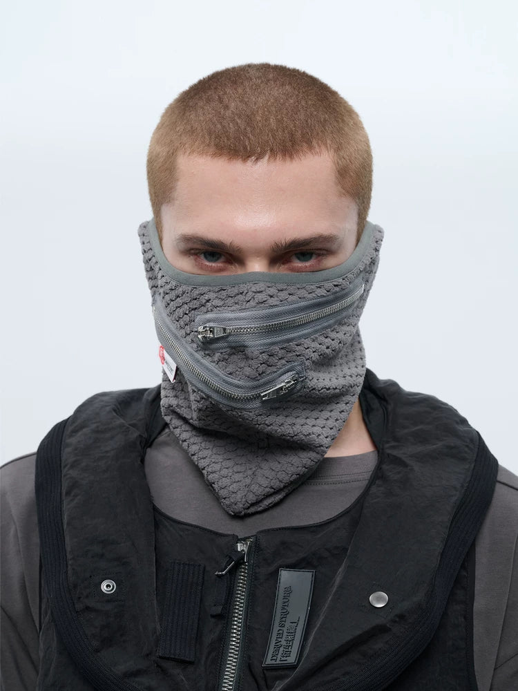 "Surprise Dream" Velvet Scale Evil Words Double Zipper Mask "Corrosion Equipment"