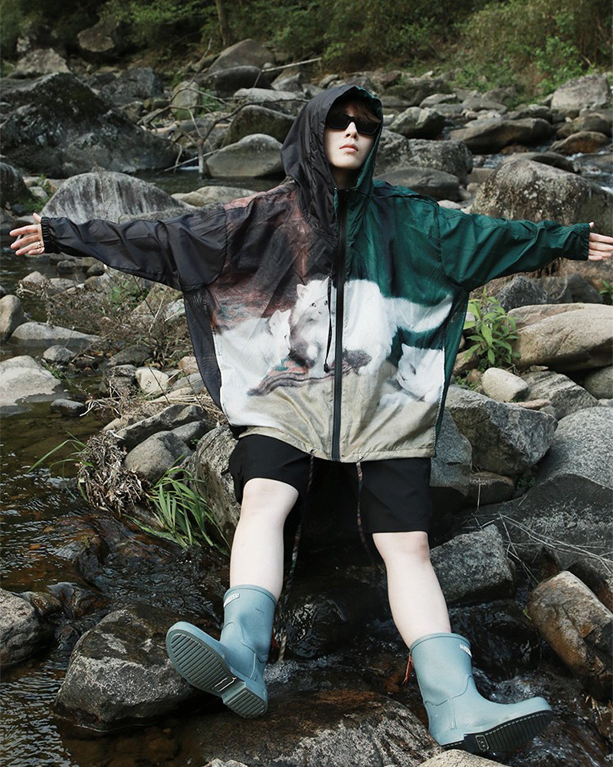 UPF50 Lightweight Graphic Print Jacket
