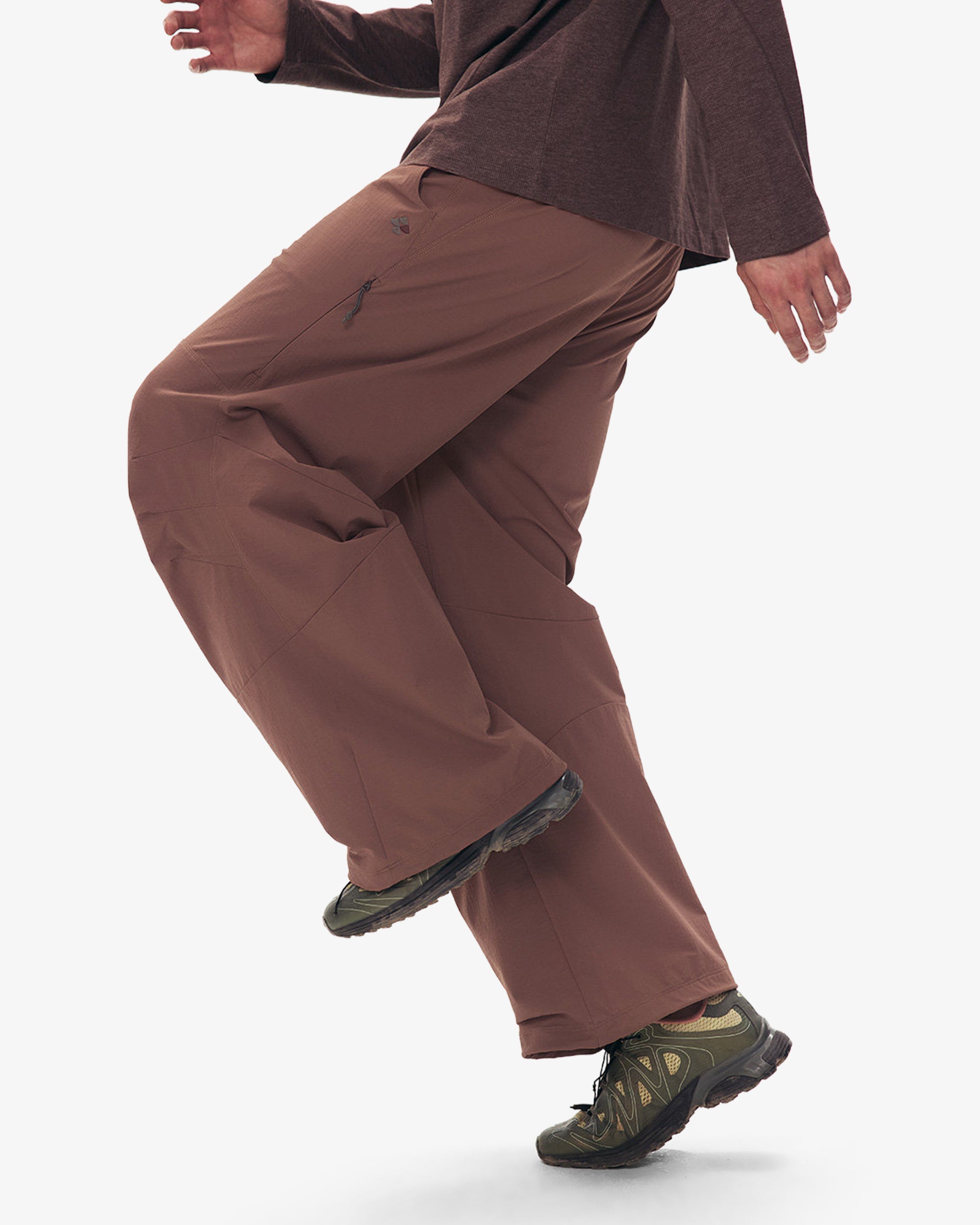 Water Repellent Ventilated Baggy Straight Fit Hiking Pants