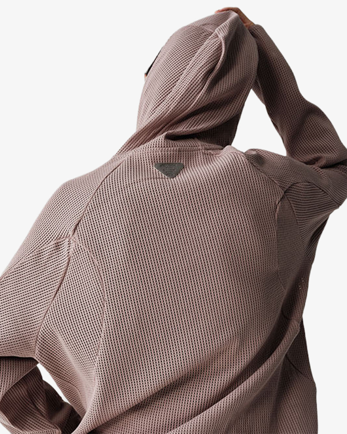 Waffle Hooded Breathable Sweatshirt