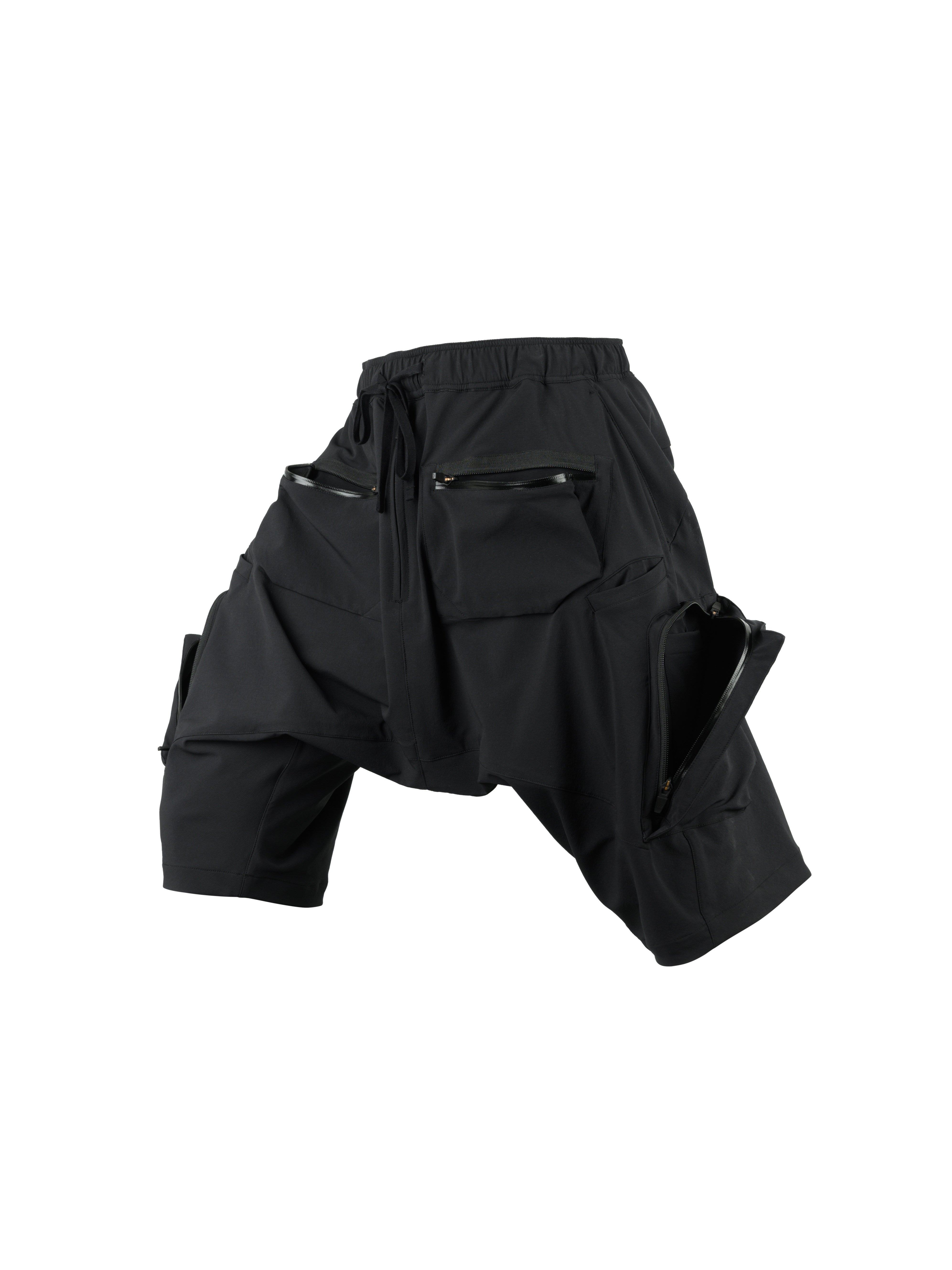 Low-Rise Technical Utility Drop Crotch Shorts
