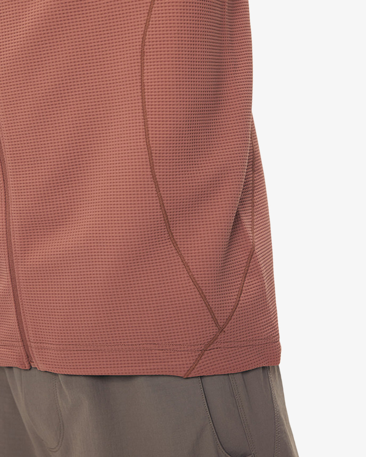 Waffle Grid Fleece Hiking Track Jacket