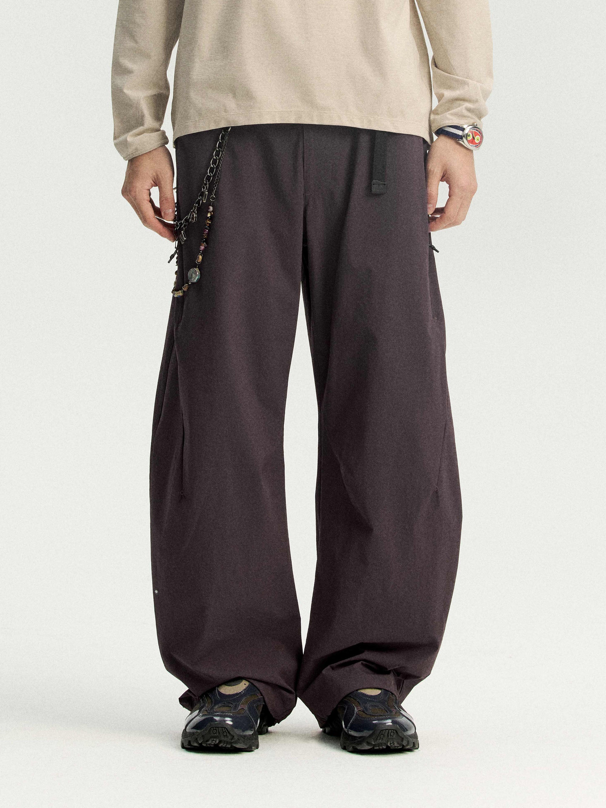 Instantaneous mountain Monterest limited edition nylon four-sided stretch loose casual multi-pocket softshell scimitar pants