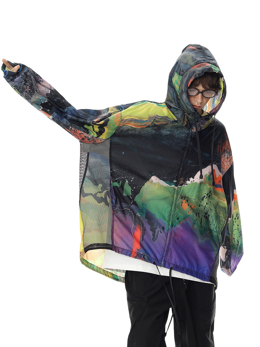 SIN87 Summer Lightweight Plaid Sun Protection Shirt Men's Ice Silk 2026 New Outdoor UPF50 Sun Protection Jacket