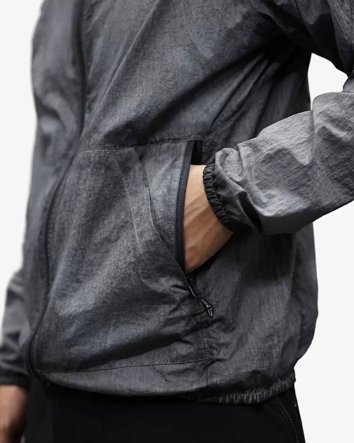 Garment-Dyed Packable Full-Zip UPF 50 Hooded Jacket