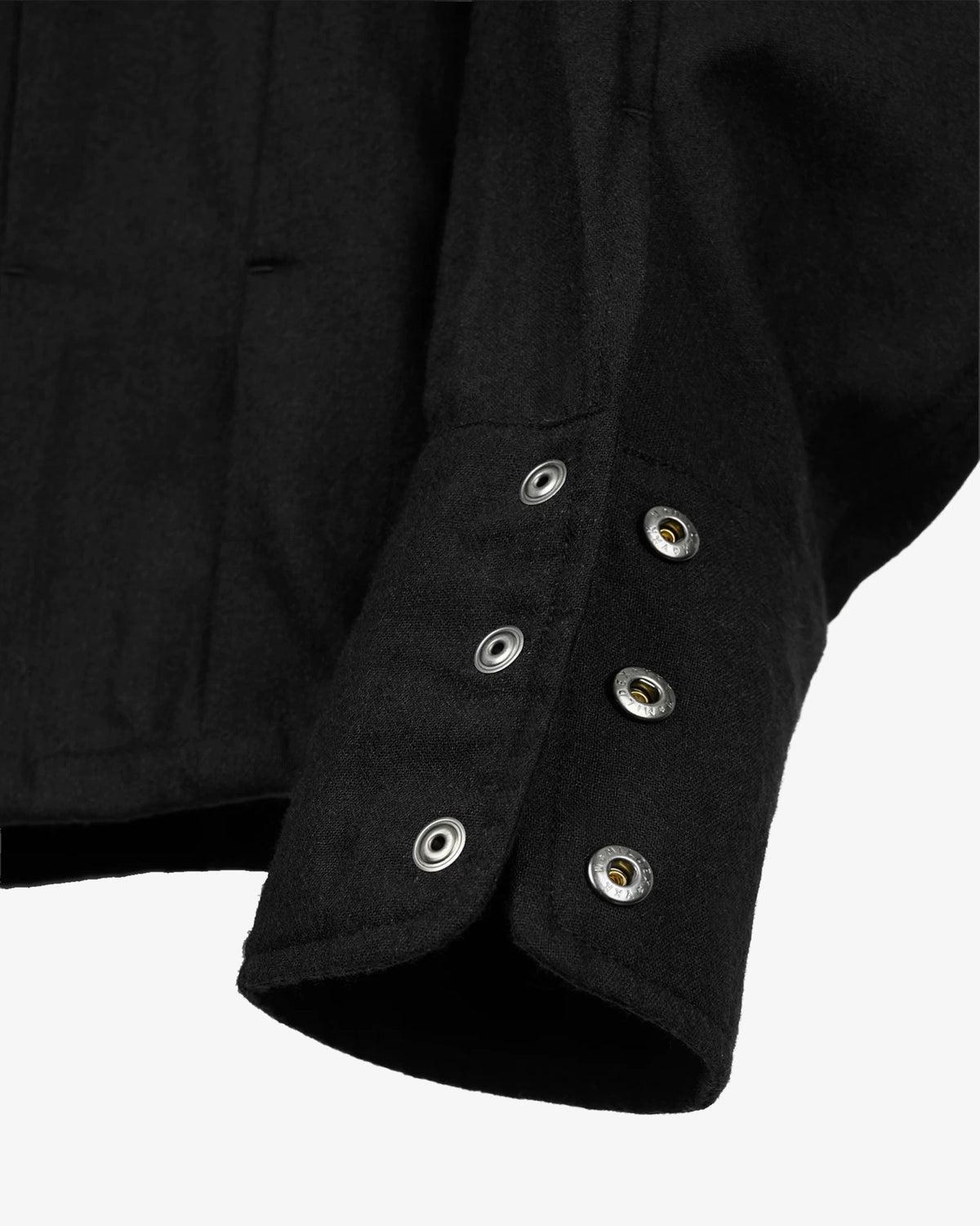 Pleated Wool Blend Overshirt