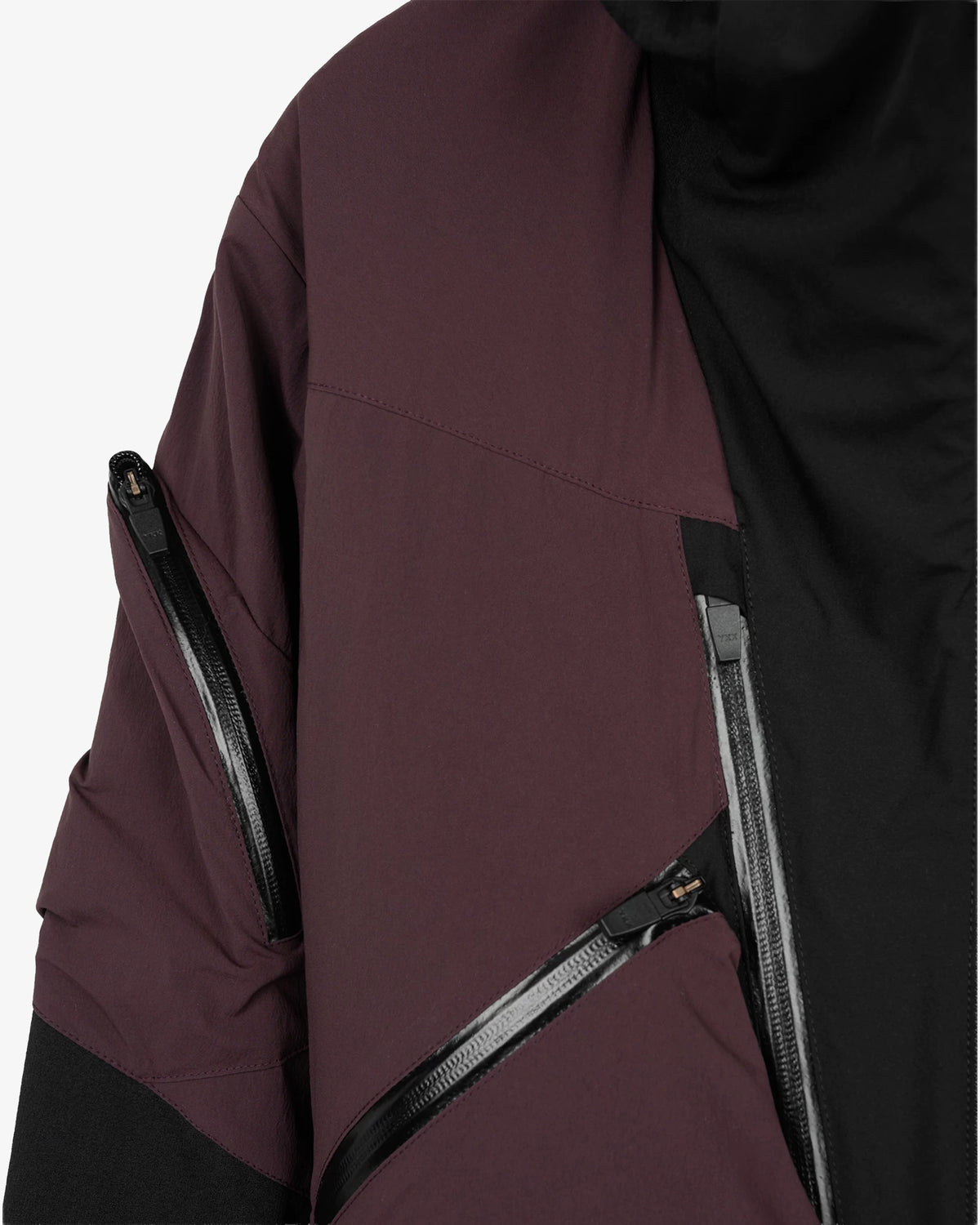 Color-Blocked Technical DWR Hooded Jacket