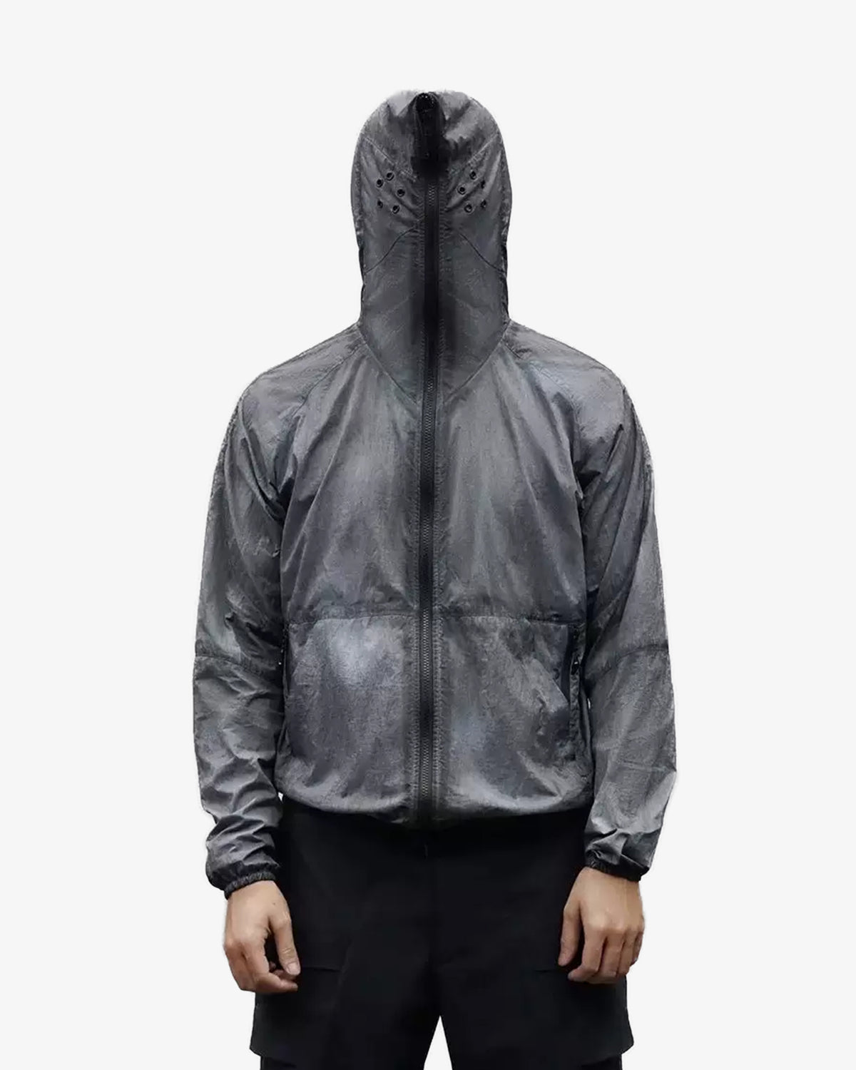 Garment-Dyed Packable Full-Zip UPF 50 Hooded Jacket