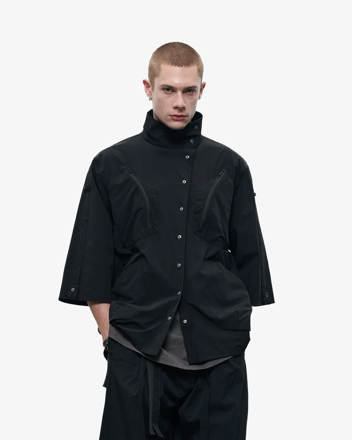 Water-Repellent Utility Half-Sleeve Shirt