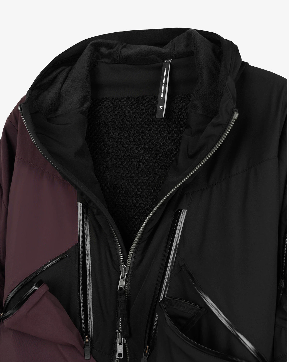 Color-Blocked Technical DWR Hooded Jacket