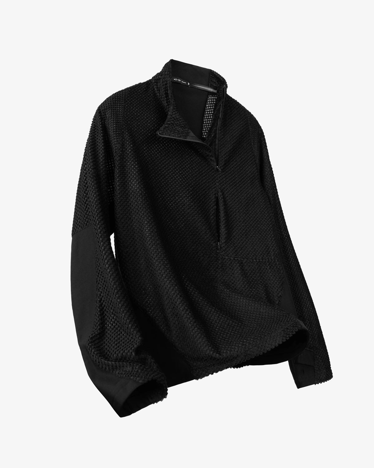 Grid Fleece Quarter-Zip Pullover