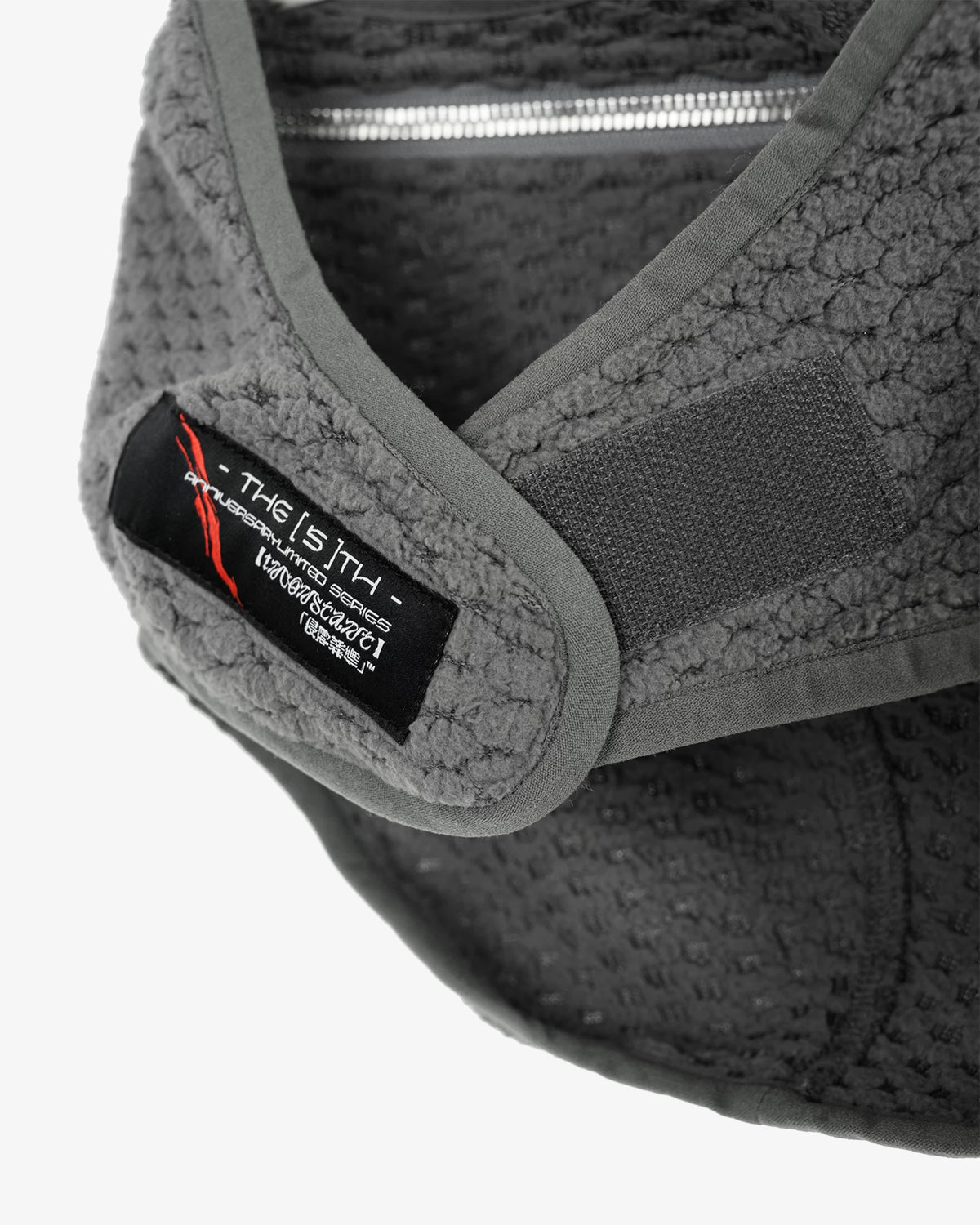 Dual-Zip Grid Fleece Neck Gaiter