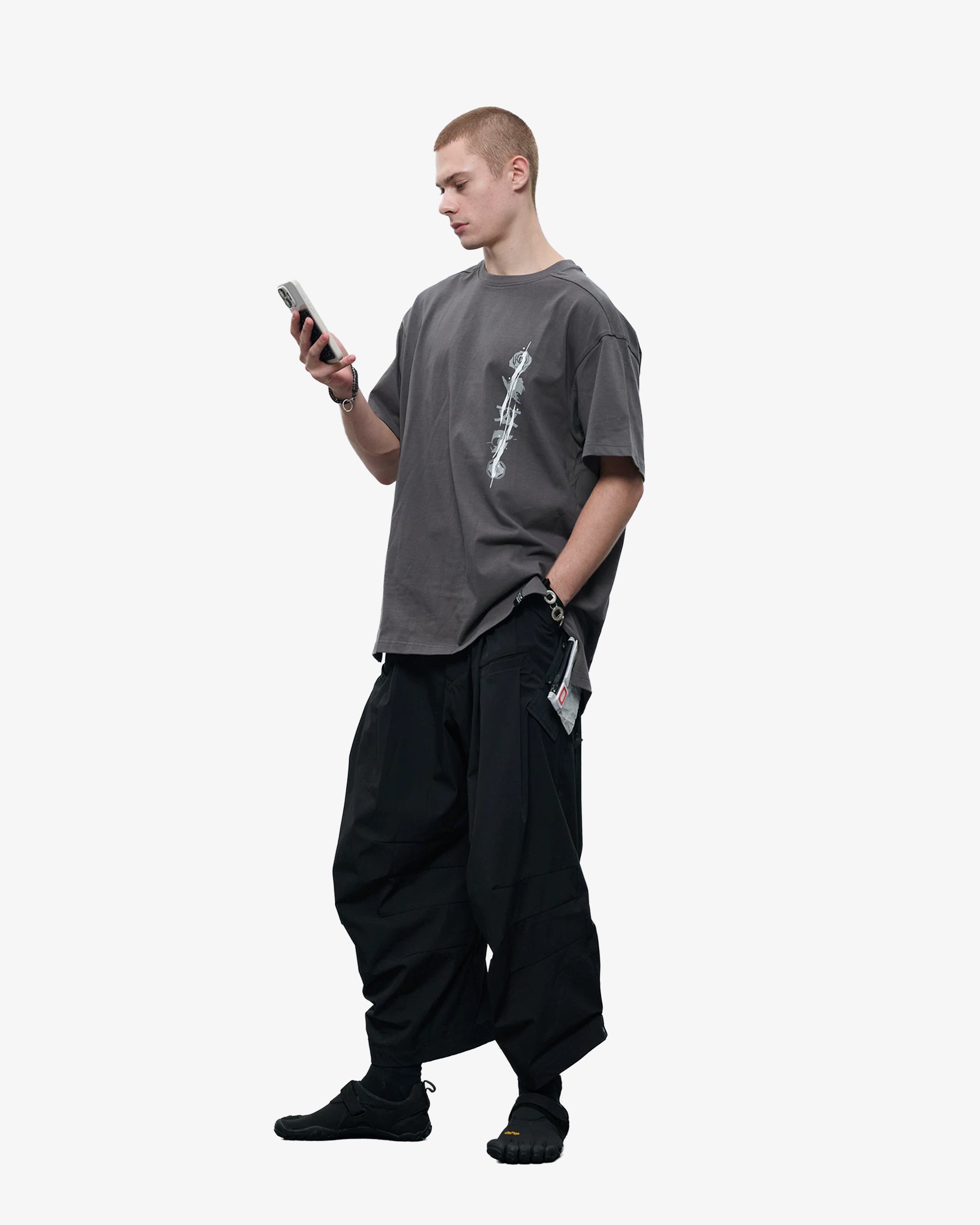 3M Reflective Print Oversized Graphic T-Shirt