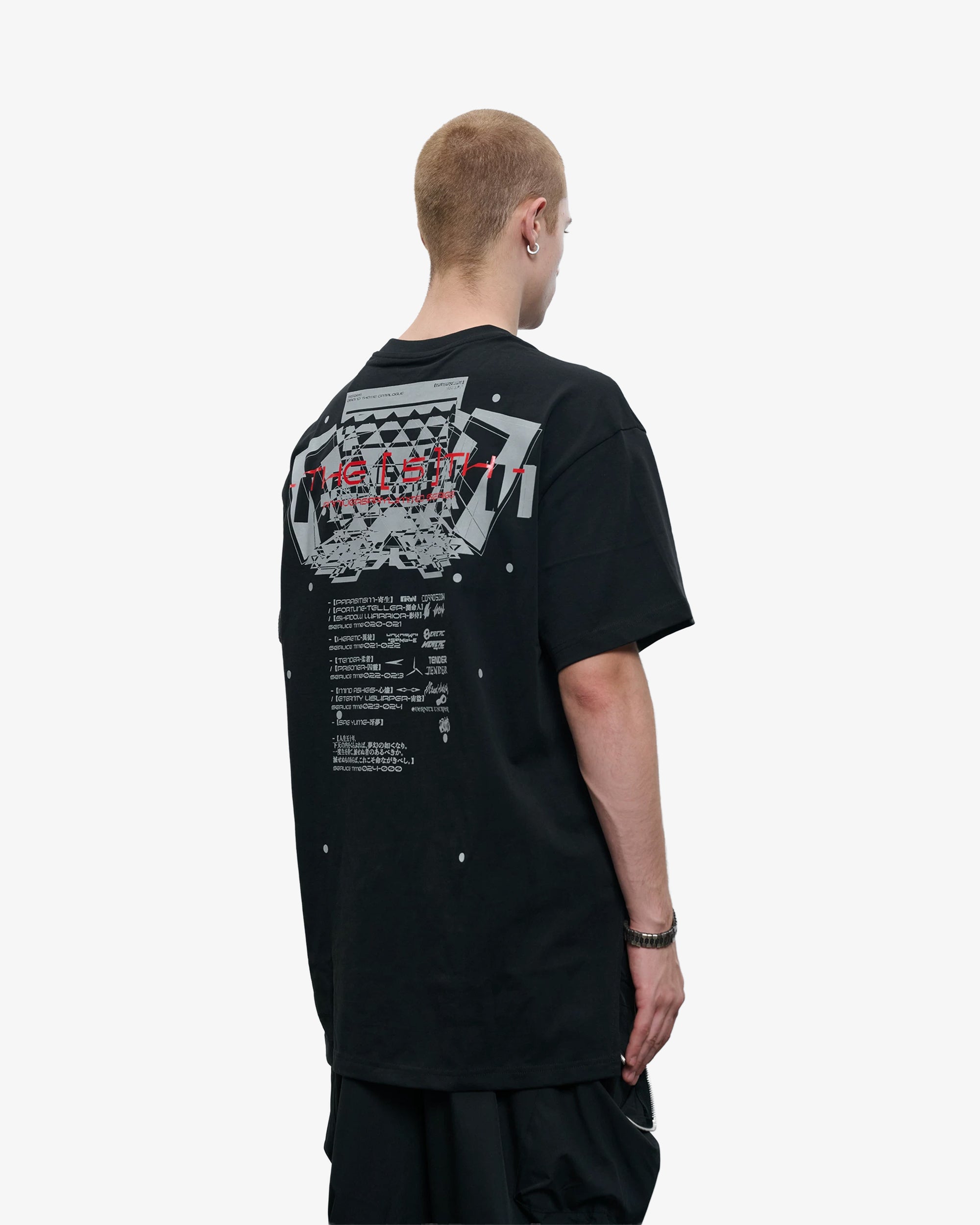 3M Reflective Print Oversized Graphic T-Shirt