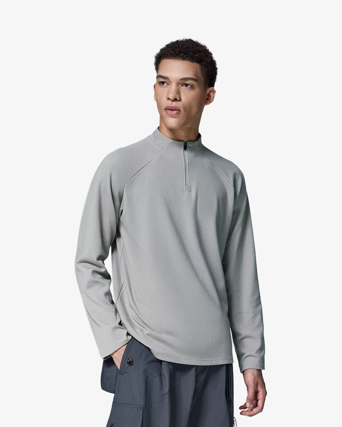 Seamless Raglan Quarter Zip