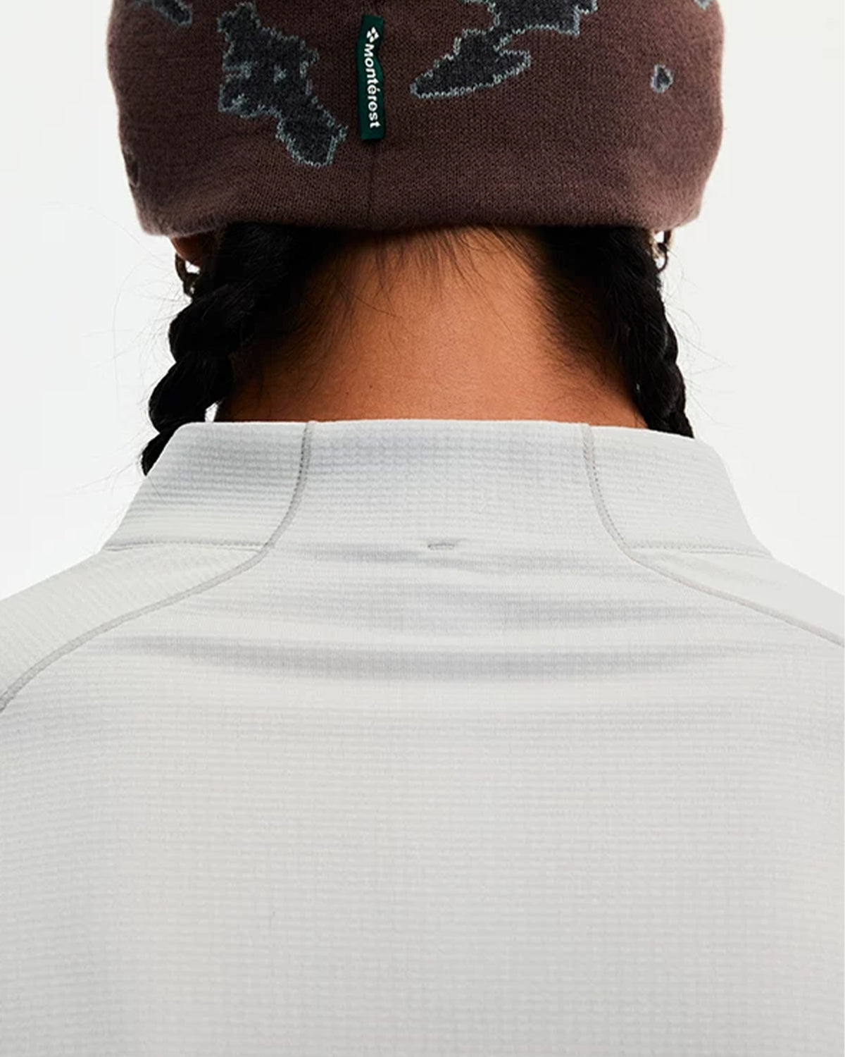 Technical Grid Quarter Zip Pullover