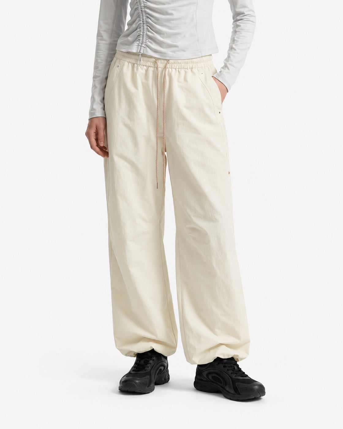 Lightweight Water-Resistant Curved-Leg Baggy Hiking Pants