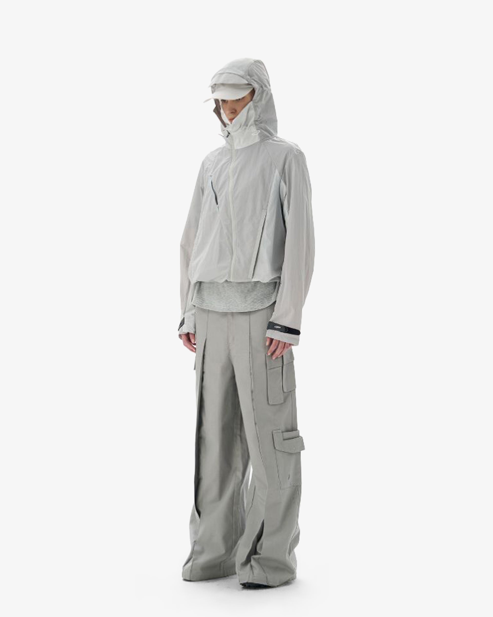 Curved Zipper UPF200 Lightweight CroppedJacket