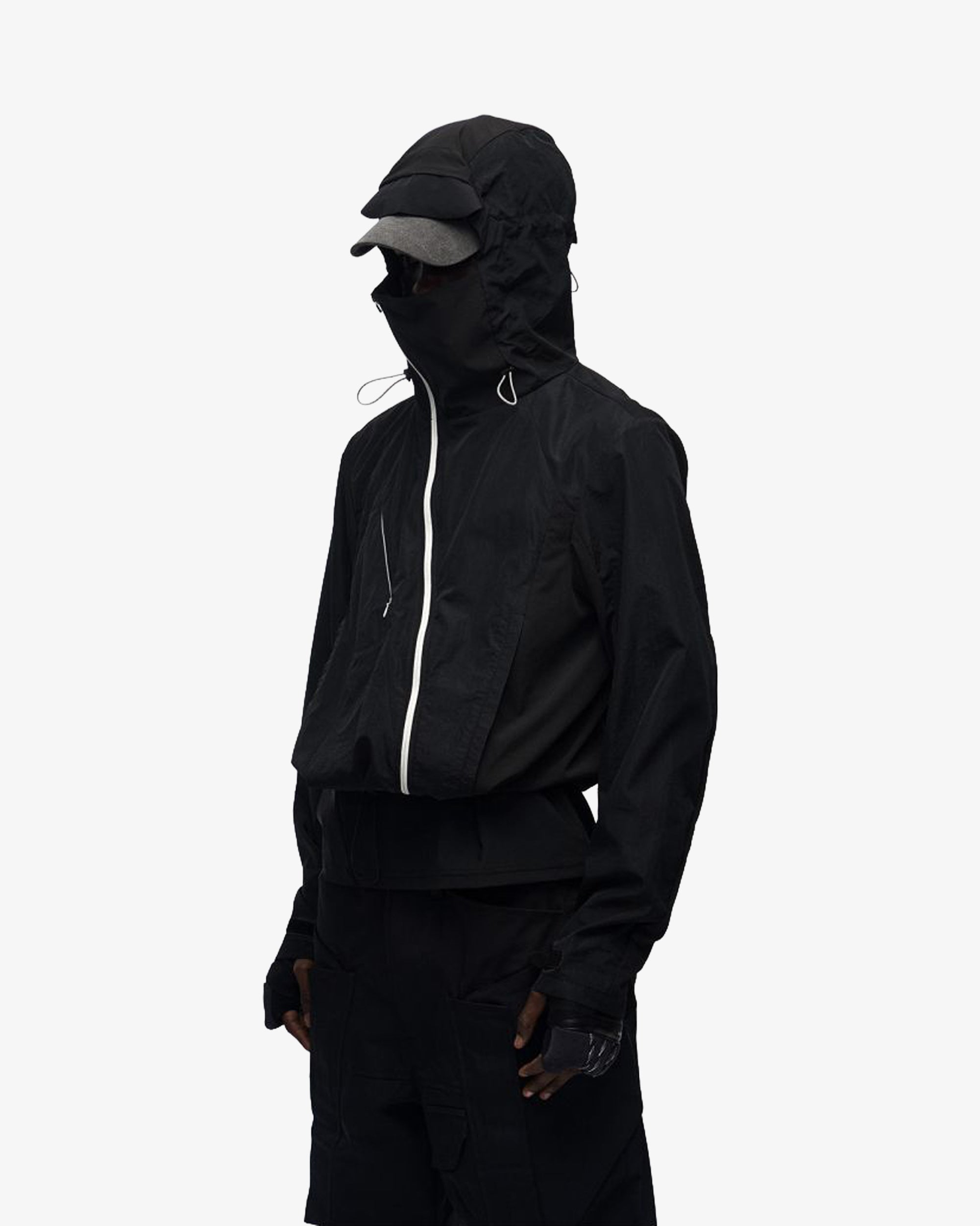Curved Zipper UPF200 Lightweight CroppedJacket