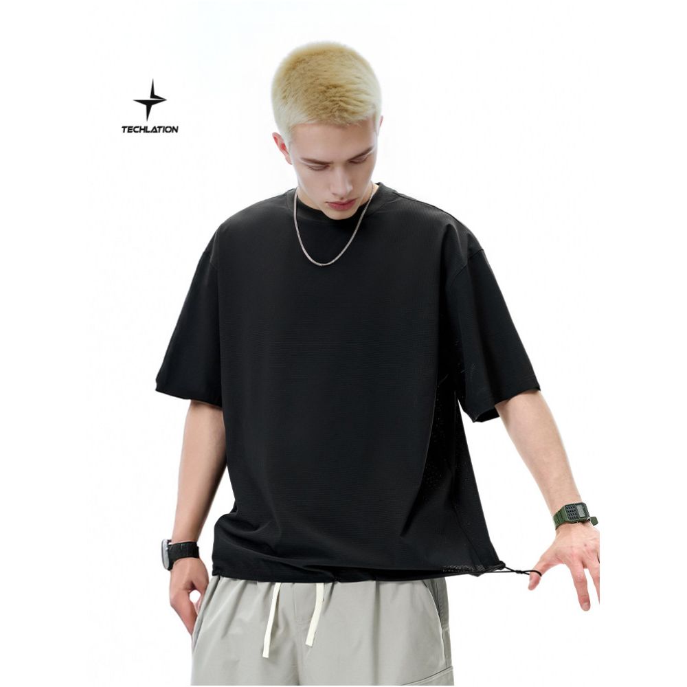 Breathable Perforated Short Sleeve T Shirt image 1