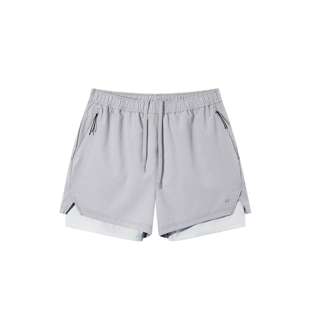 Two Layer Perforated Running Shorts