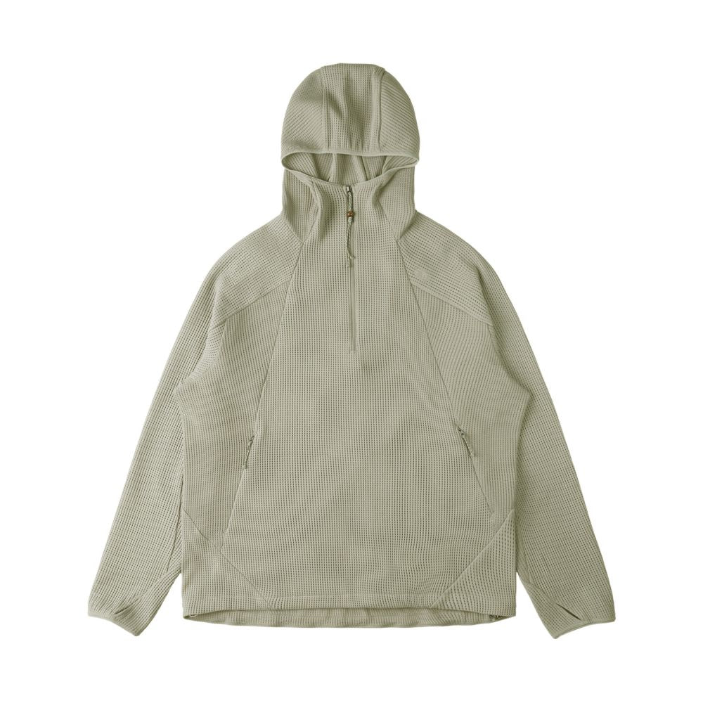 Waffle Hooded Breathable Sweatshirt