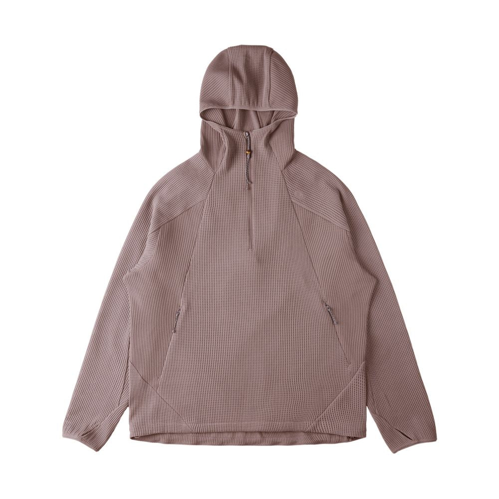 Waffle Hooded Breathable Sweatshirt