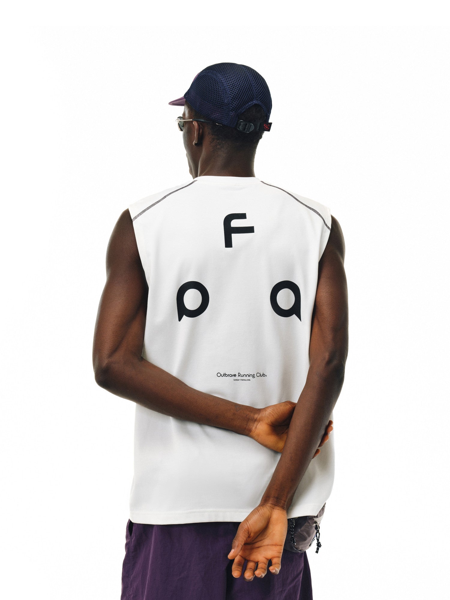 FPA Ice Sense Quick Dry 7A Antibacterial Anti-Mite Hasuo Yoga Running Sports Printed Shoulder Vest National Tide Sleeveless T-shirt