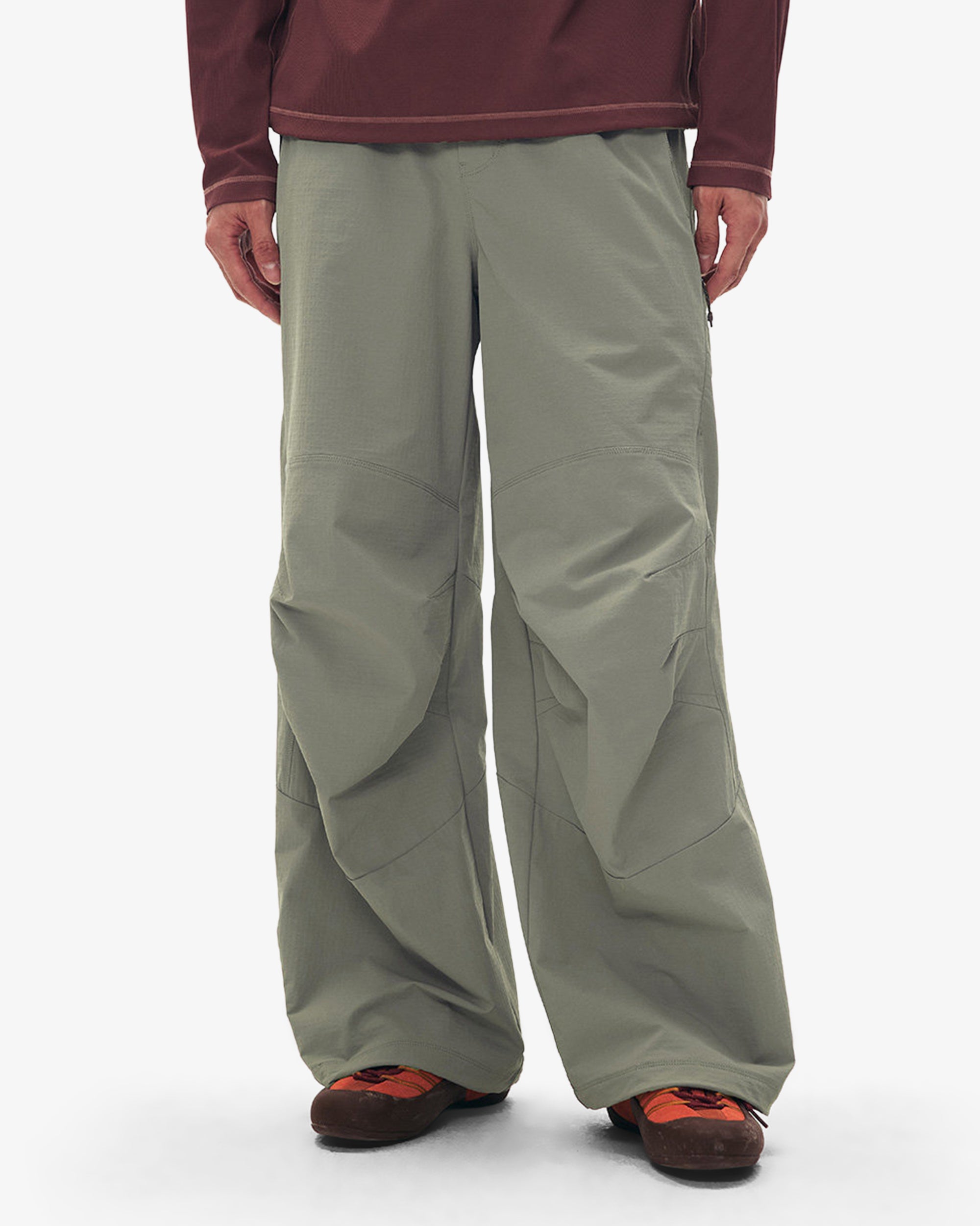 Water Repellent Ventilated Baggy Straight Fit Hiking Pants