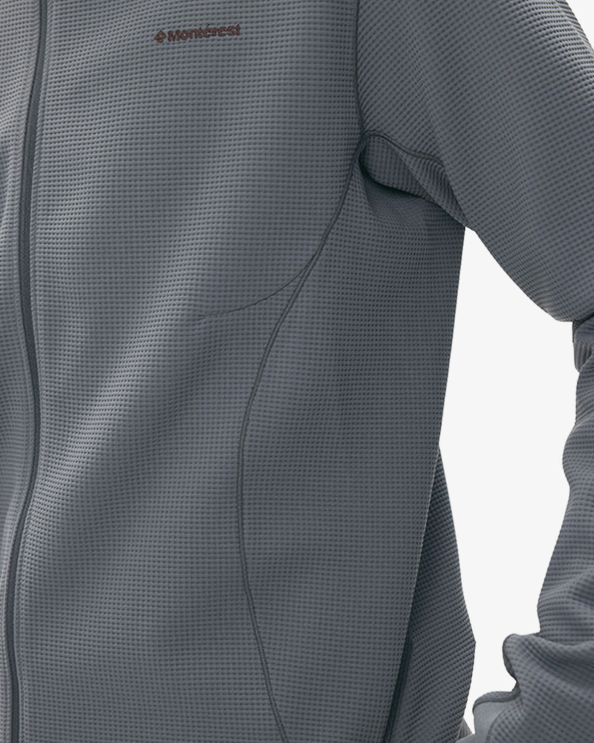 Waffle Grid Fleece Hiking Track Jacket