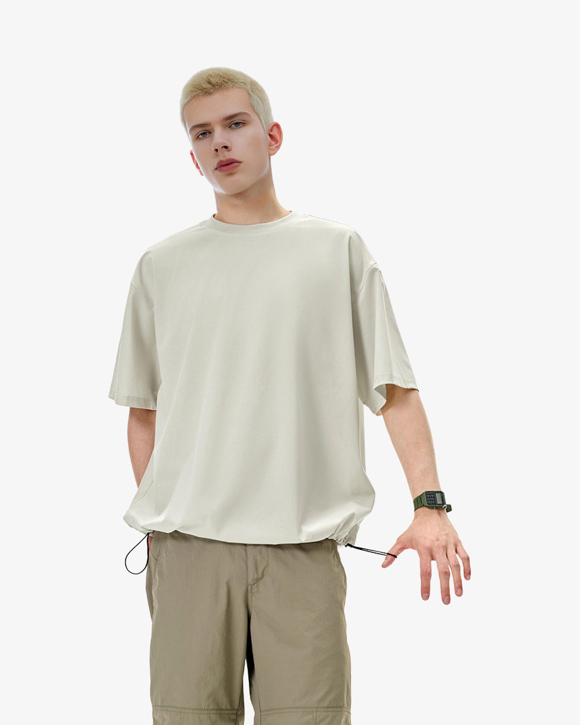 Breathable Perforated Short Sleeve T Shirt