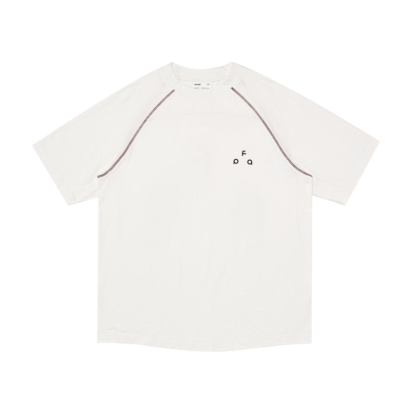 FPA Quick Dry 7A Antibacterial Hasselblad Line Short Sleeve Guochao Brand Summer Crew Neck Loose Couple Casual Half Sleeve T-Shirt