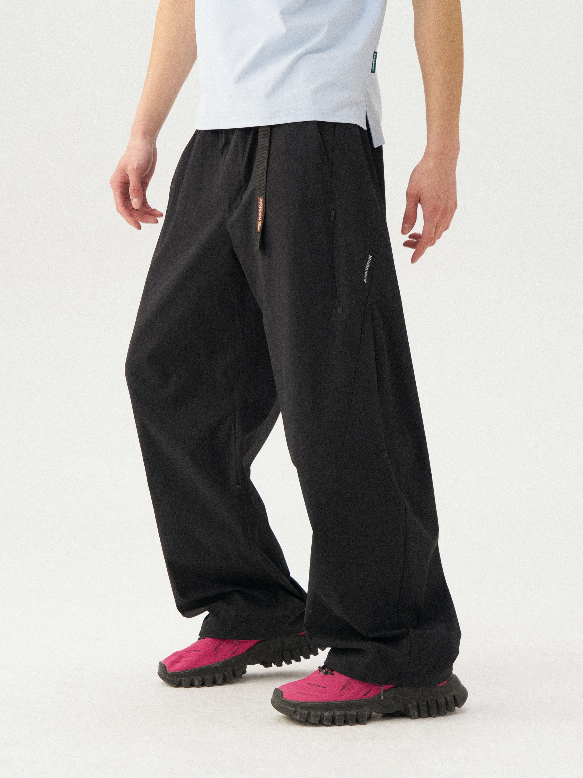 Instantaneous mountain Monterest limited edition nylon four-sided stretch loose casual multi-pocket softshell scimitar pants