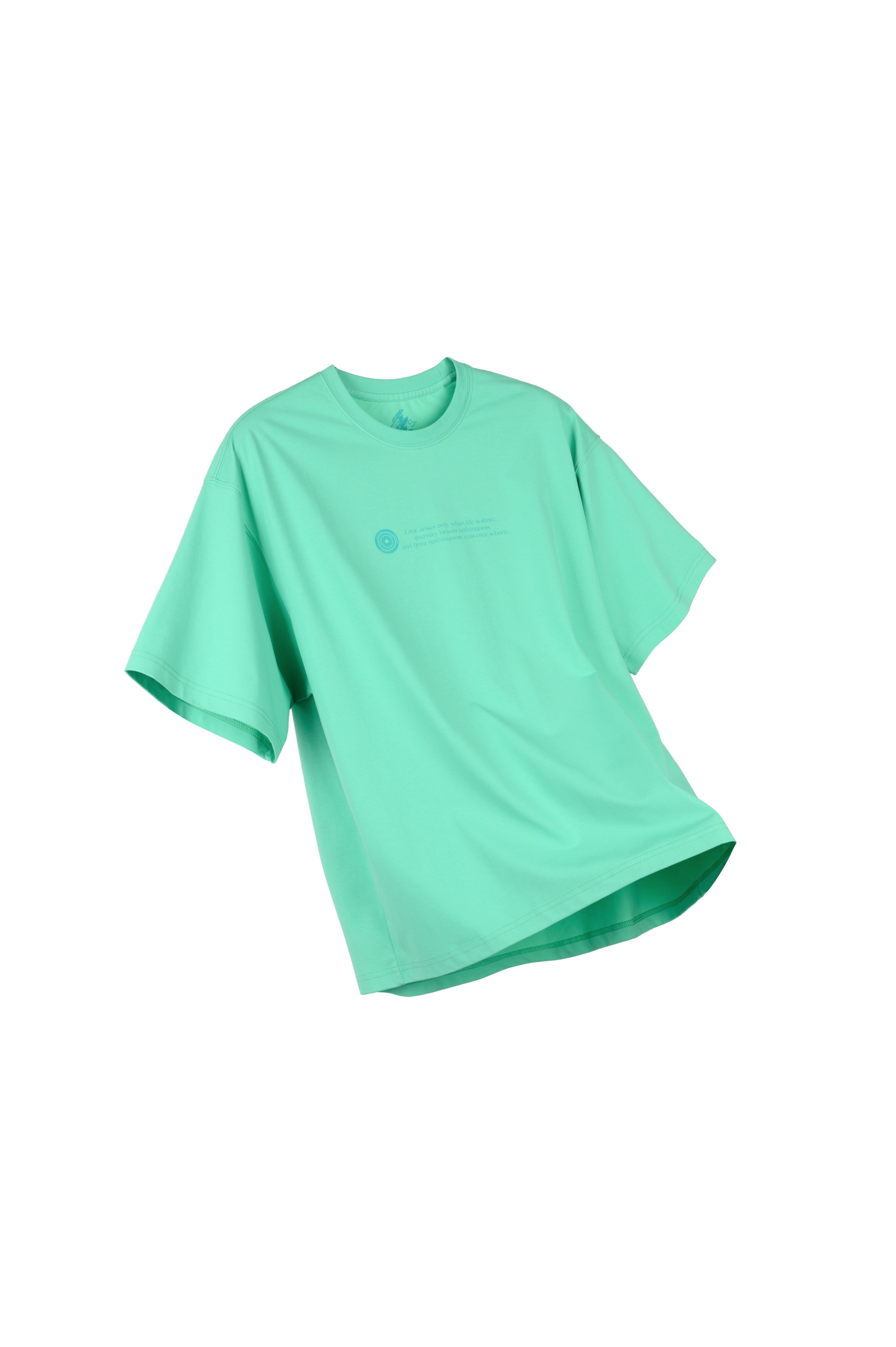 "Yakou" "Crop Circle" Printed T-shirt Sorona Blend Fabric S27 "Erosion Equipment"