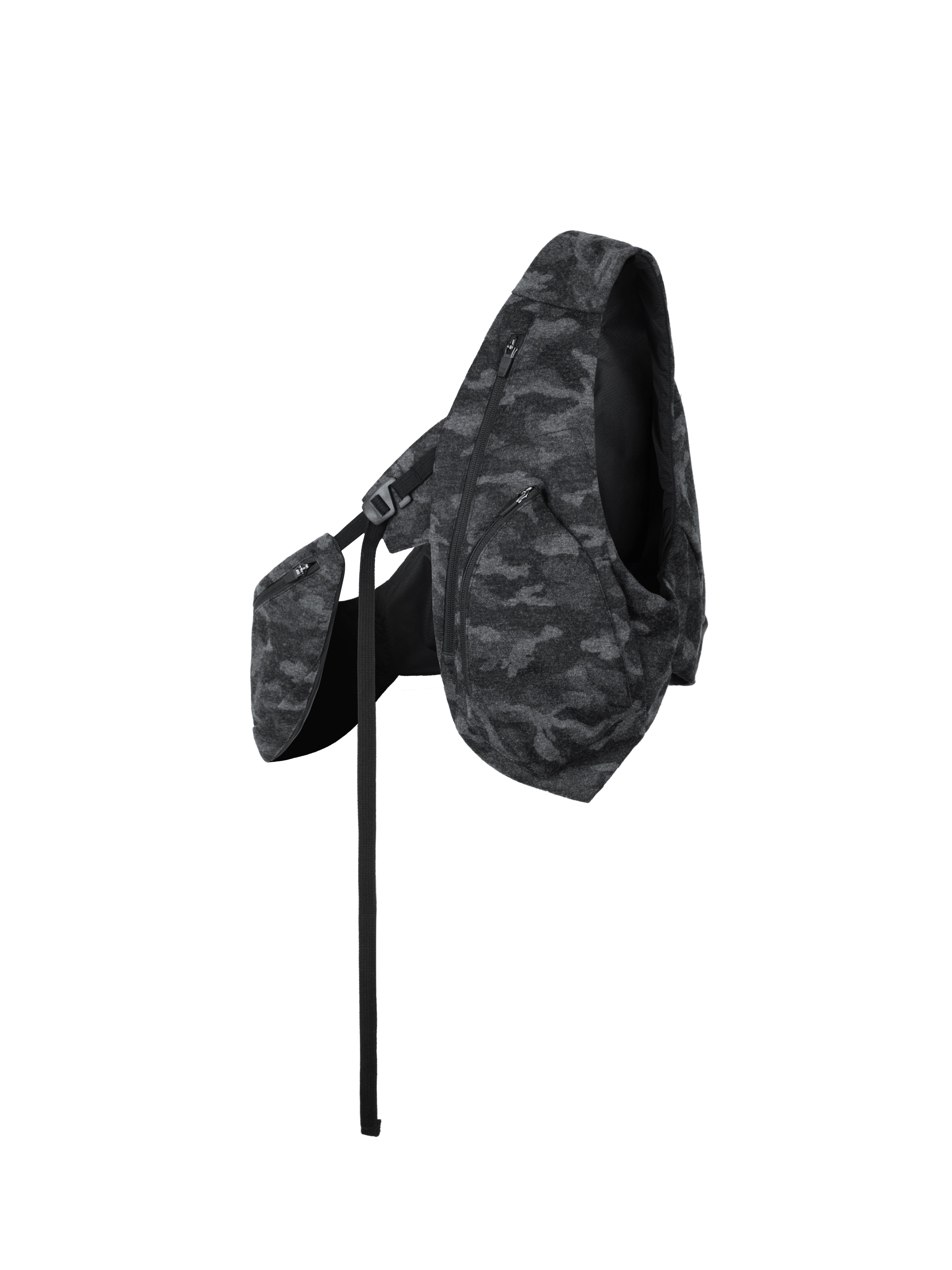 "Mi Xing" Asymmetric Vest, Arc-Shaped Split Bundle, Bow Pack J76 "Erosion Equipment"