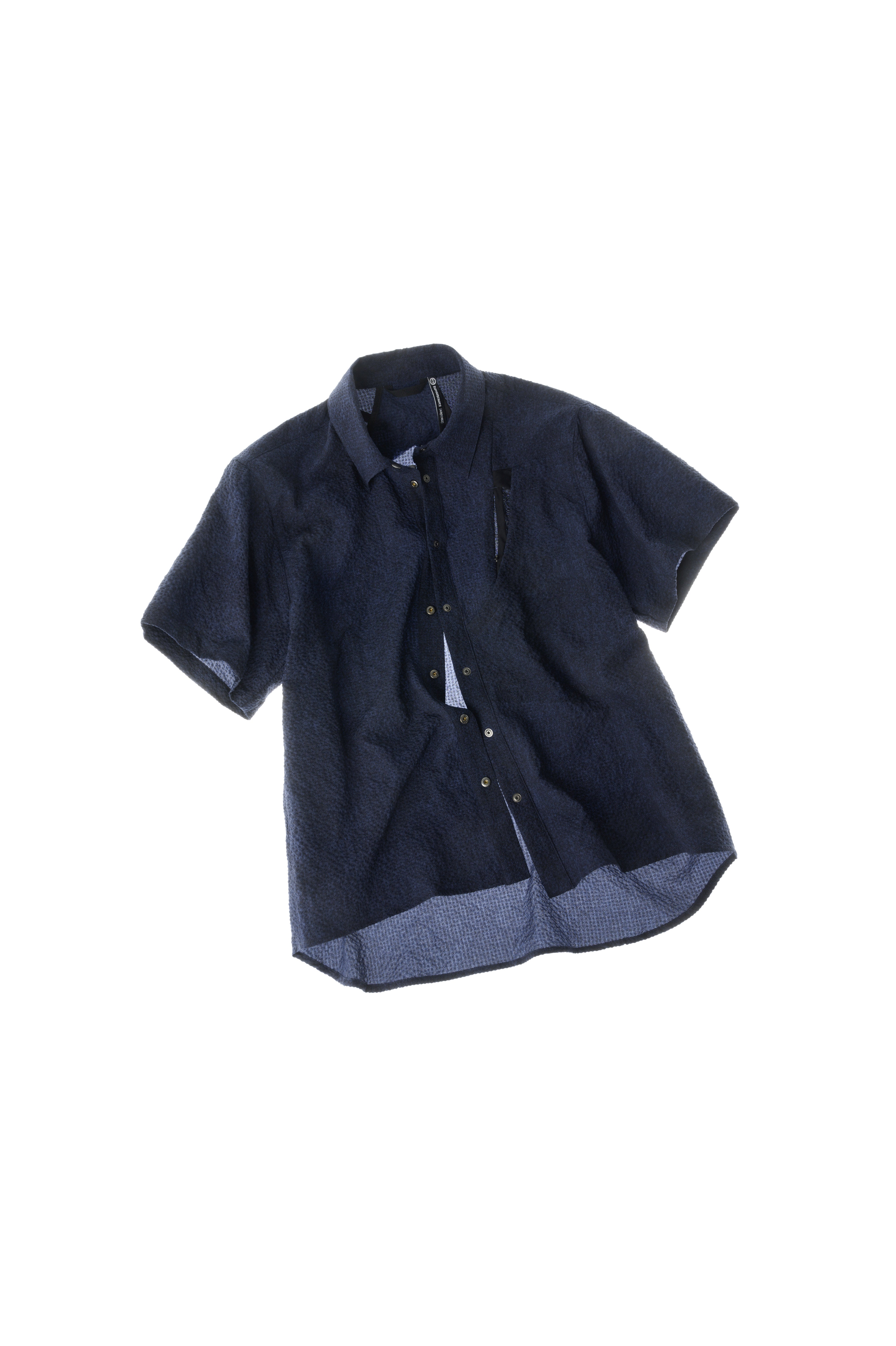 "Mixing" "Mimicry" Bionic Wind Tunnel Short-Sleeve Shirt Seersucker Air-Conditioning Suit J85 "Erosion Equipment"