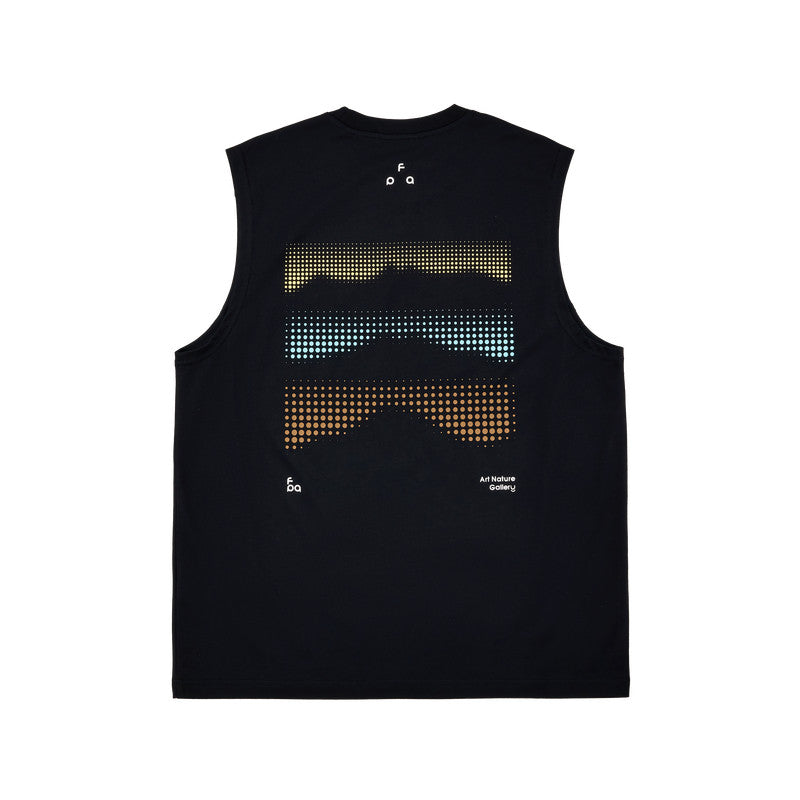 FPA7A antibacterial quick-drying anti-mite vest summer outdoor leisure sports crew neck fitness shoulder sleeveless T-shirt