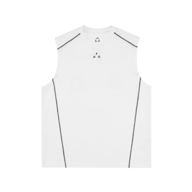 FPA Ice Sense Quick Dry 7A Antibacterial Anti-Mite Hasuo Yoga Running Sports Printed Shoulder Vest National Tide Sleeveless T-shirt