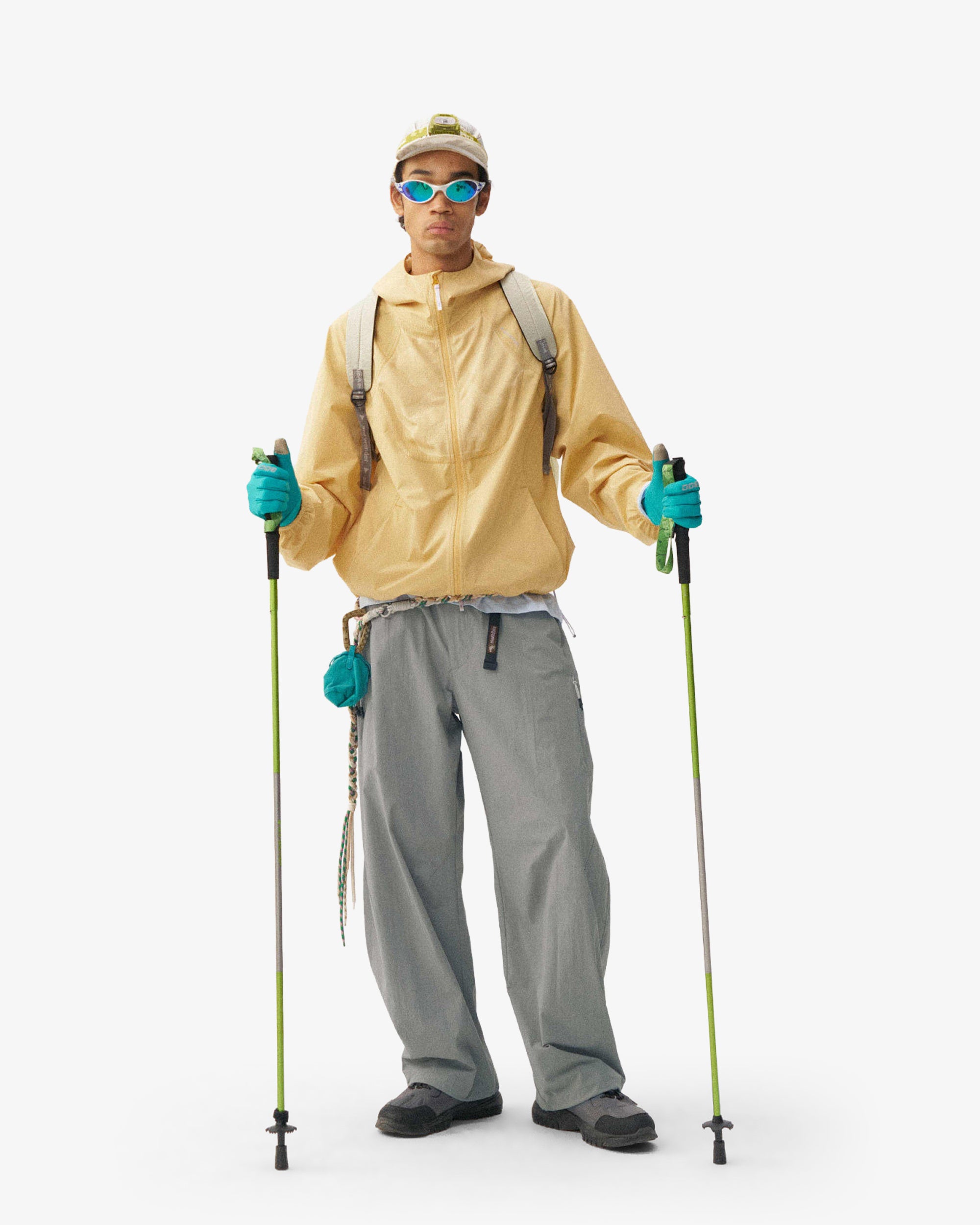 Nylon Four Way Stretch Wide Multi Pocket Softshell Pants