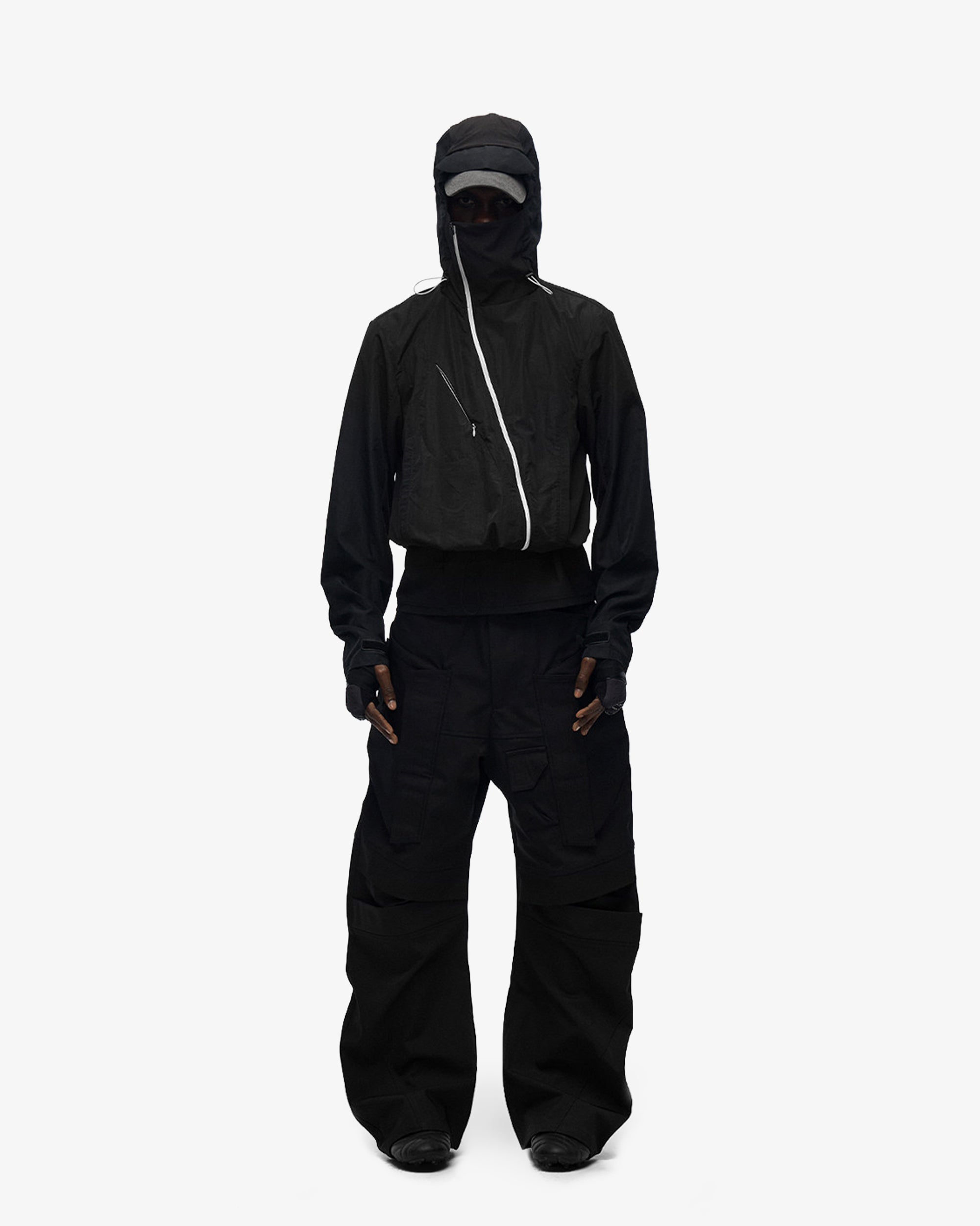Curved Zipper UPF200 Lightweight CroppedJacket