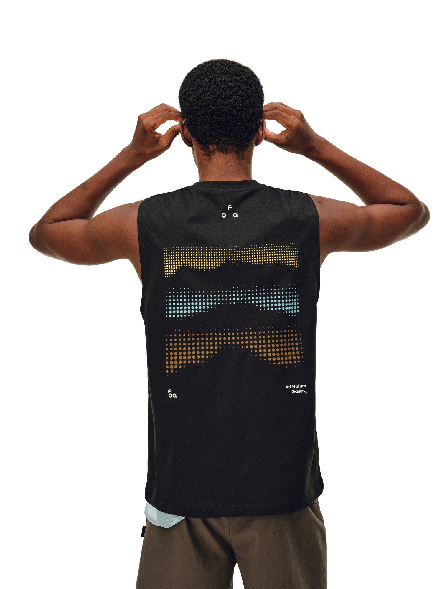 FPA7A antibacterial quick-drying anti-mite vest summer outdoor leisure sports crew neck fitness shoulder sleeveless T-shirt