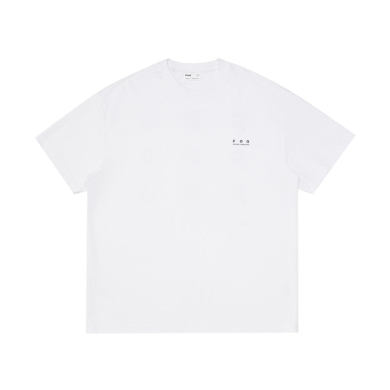 FPA Cool Xinjiang Long Staple Cotton Short Sleeve Summer Loose Round Neck Heavy Sports Couple Wear National Tide Half Sleeve T-Shirt