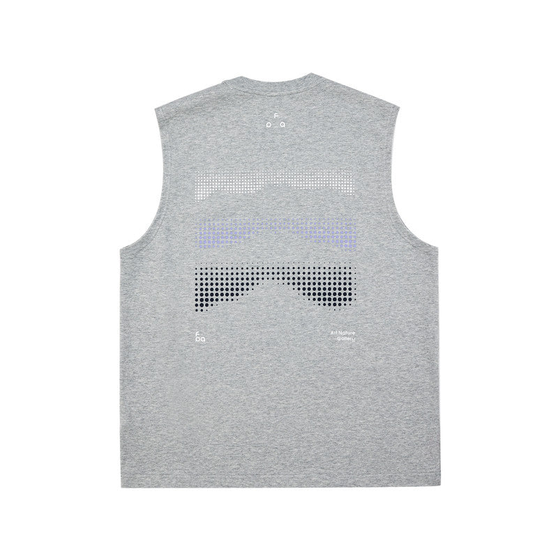 FPA7A antibacterial quick-drying anti-mite vest summer outdoor leisure sports crew neck fitness shoulder sleeveless T-shirt