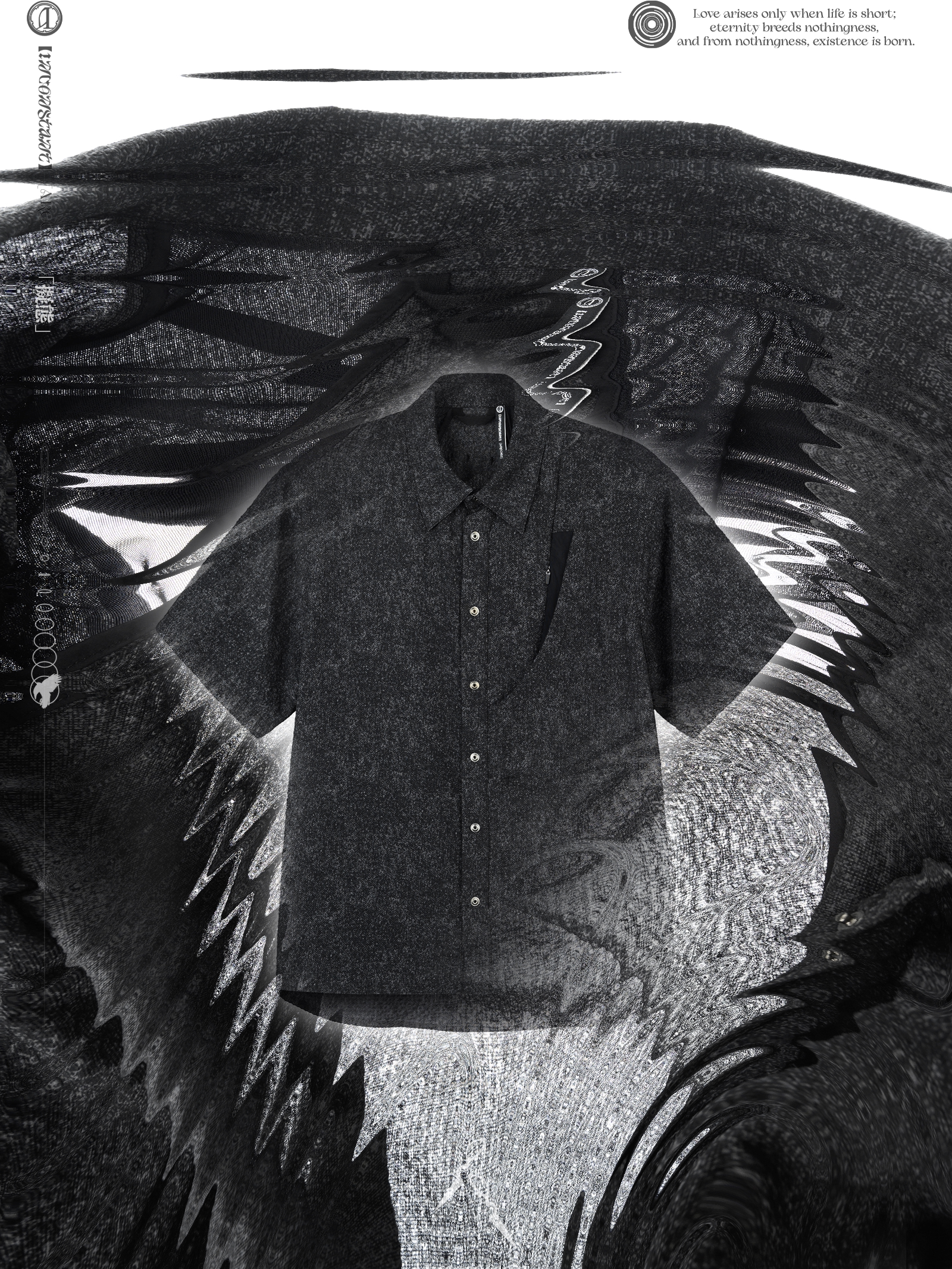 "Mixing" "Mimicry" Bionic Wind Tunnel Short-Sleeve Shirt Seersucker Air-Conditioning Suit J85 "Erosion Equipment"