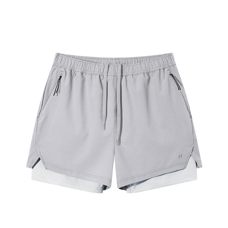 American street fake two-piece breathable sports shorts men's and women's summer trendy brand outdoor lightweight sunscreen running quarterbacks