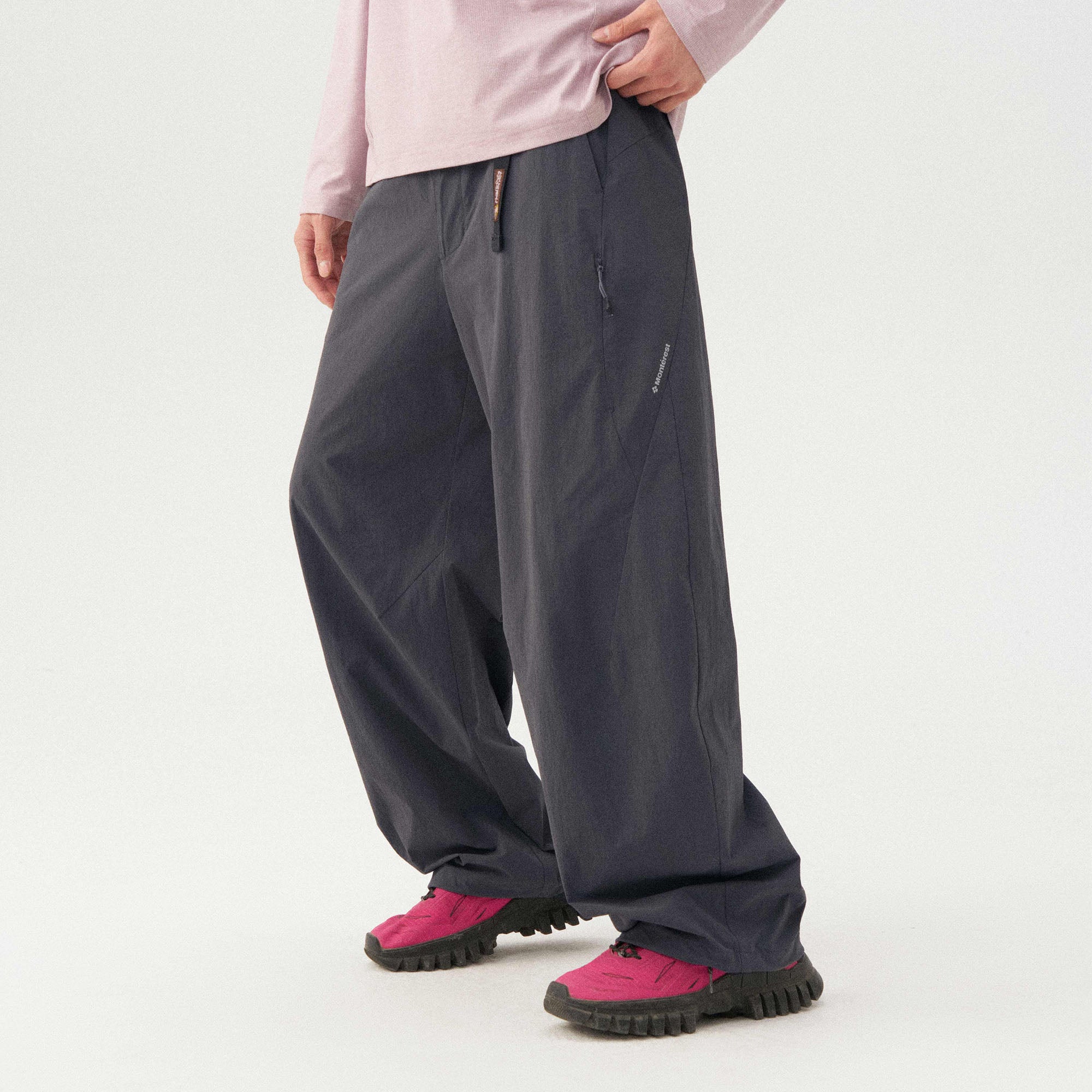 Instantaneous mountain Monterest limited edition nylon four-sided stretch loose casual multi-pocket softshell scimitar pants