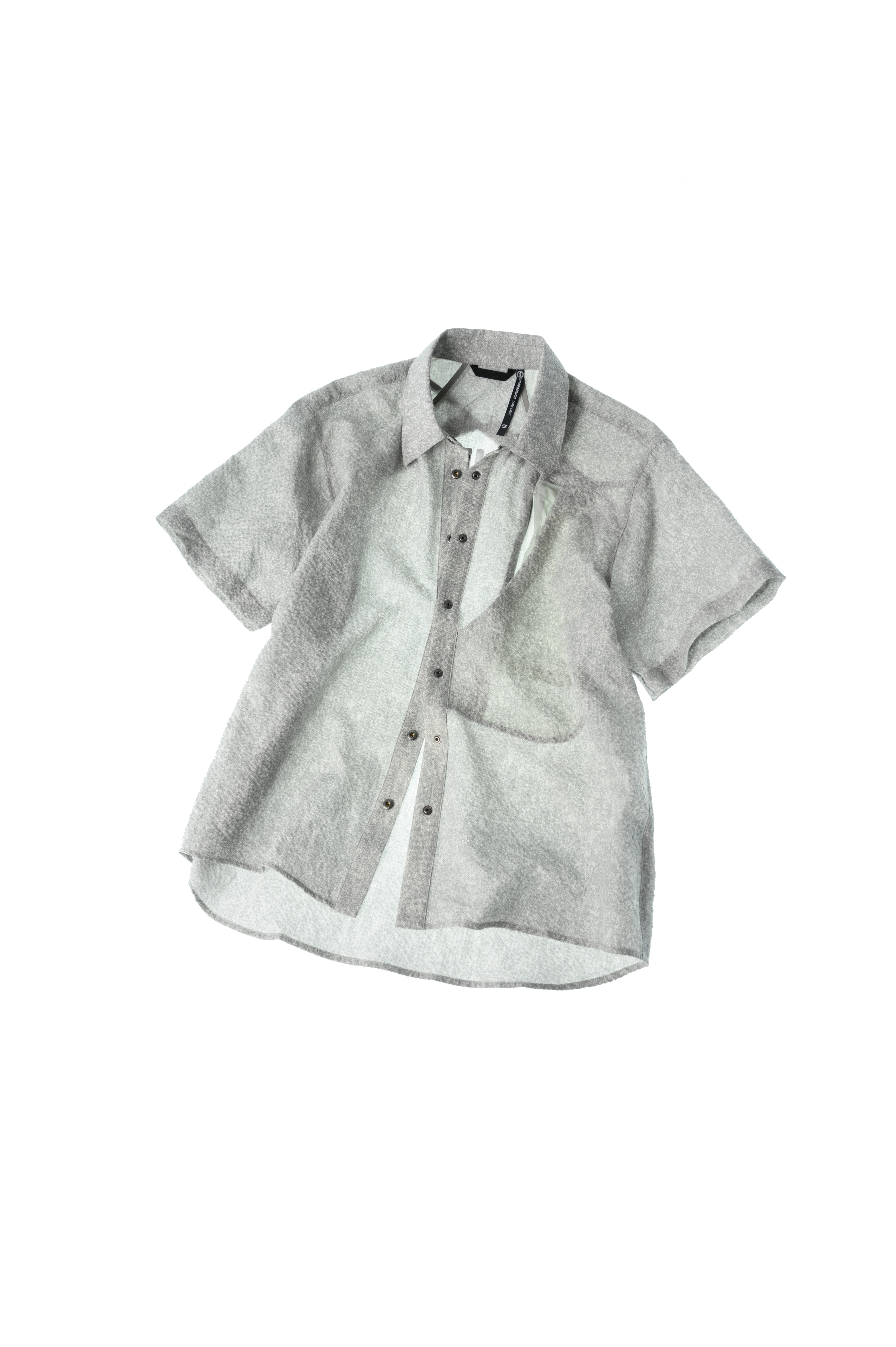 "Mixing" "Mimicry" Bionic Wind Tunnel Short-Sleeve Shirt Seersucker Air-Conditioning Suit J85 "Erosion Equipment"